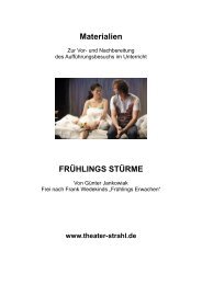 Materialien FRÜHLINGS STÜRME - Theater Strahl