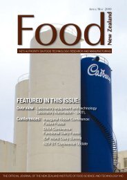 featured in this issue - NZIFST - The New Zealand Institute of Food ...