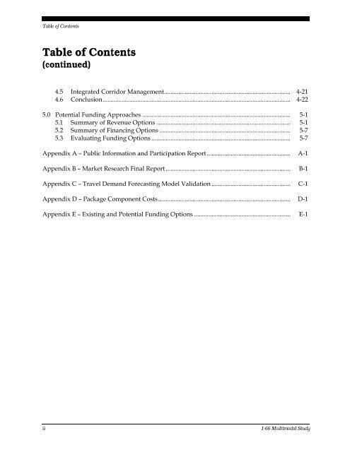 I-66 Multimodal Study Final Report - Virginia Department of ...