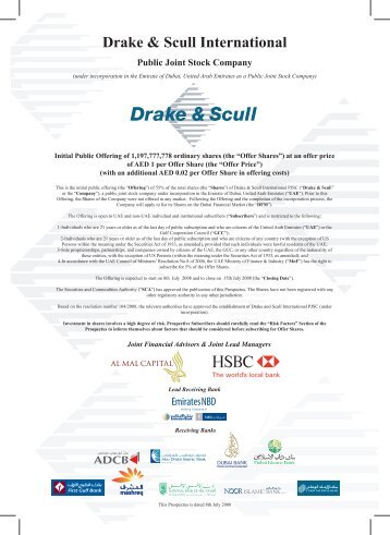 LLC - Drake & Scull International PJSC