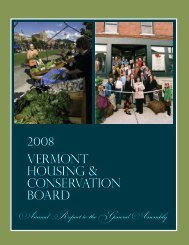 Annual Report to the General Assembly - Vermont Housing and ...