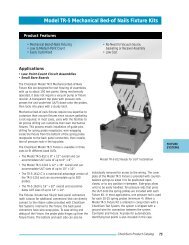 Model TR-5 Mechanical Bed-of Nails Fixture Kits - CheckSum