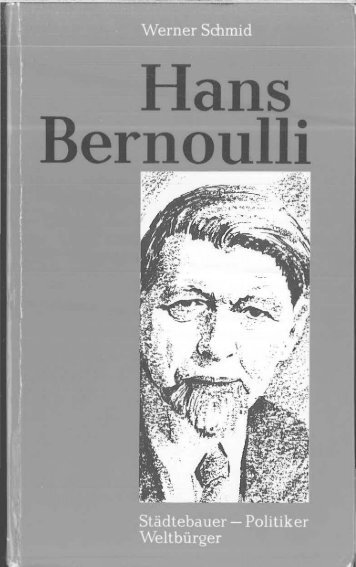 Bernoulli und Gesell - StÃ¤dtebau als politische Kultur. Hans ...