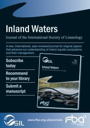 Inland Waters - Freshwater Biological Association