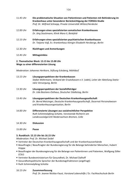 Dokumentation Symposium - Caritas Behindertenhilfe und ...