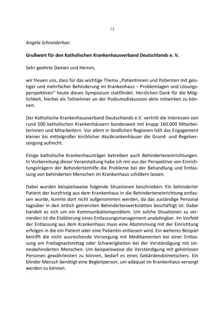 Dokumentation Symposium - Caritas Behindertenhilfe und ...