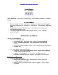 Sample Functional Resume - AARP WorkSearch