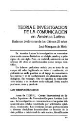 TEORIA E INVESTIGACION DE LA COMUNICACION en America ...