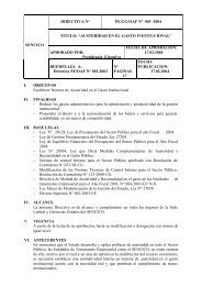 Directiva PE/GG/OAF NÂº 003-2004 - Sencico