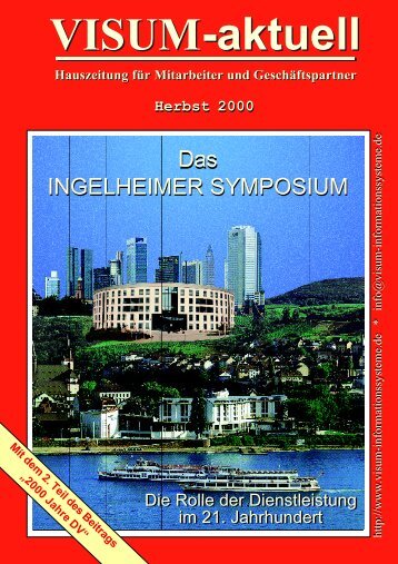 VISUM-aktuell Herbst 2000 - VISUM Informationssysteme GmbH