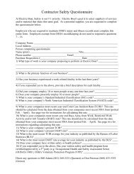 Contractor Safety Questionnaire II - Electric Boat Corporation