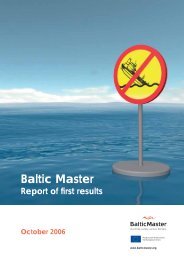 Baltic Master report of first results (492 kB)