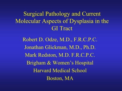 Barrett's Esophagus - BPA Pathology