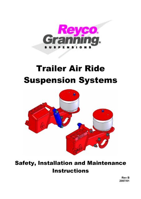 Trailer Air Ride Suspension Systems - Transpec