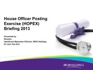 (HOPEX) Briefing 2013 - Physicians - MOH Holdings Pte Ltd