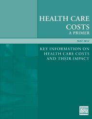 HEALTH CARE COSTS: A PRimER - The Henry J. Kaiser Family ...