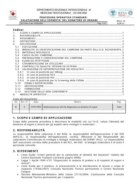 RIF. NORMA UNI EN ISO 9001:2008 sviluppato dal ... - dirmt