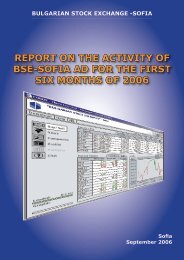 sofia - Bulgarian Stock Exchange