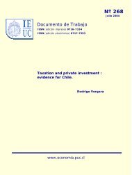 taxation and private investment: evidence for chile