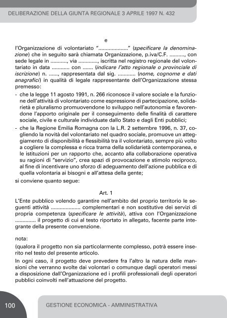 La modulistica per le organizzazioni di volontariato - Volabo