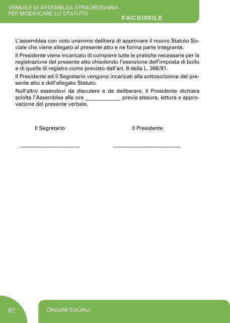 La modulistica per le organizzazioni di volontariato - Volabo