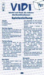 Spielanleitung - University Games