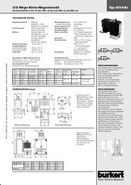 Typ 6014 Ex 3/2-Wege-Klein-Magnetventil - Burkert