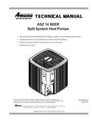 TECHNICAL MANU TECHNICAL MANUAL - Amana HAC