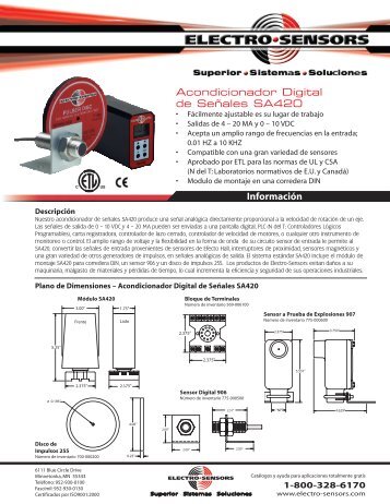 SA420 - Electro-Sensors, Inc.