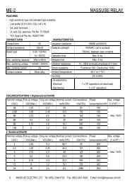 MASSUSE ME-2-12B Catalogue