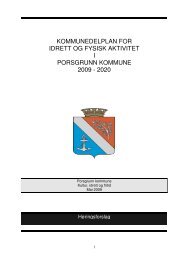 kommunedelplan for idrett og fysisk aktivitet i porsgrunn kommune ...