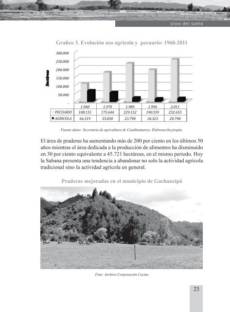 Mas cemento, Menos alimento. Informe digital