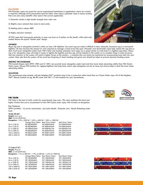 Info | PMI Catalog 2008-2009 (pdf) - Rescue Response Gear