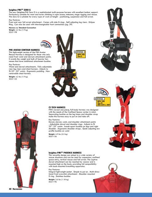 Info | PMI Catalog 2008-2009 (pdf) - Rescue Response Gear