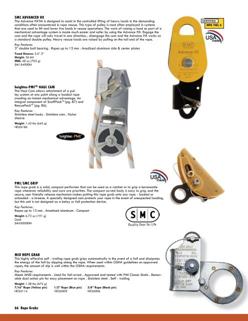 Info | PMI Catalog 2008-2009 (pdf) - Rescue Response Gear