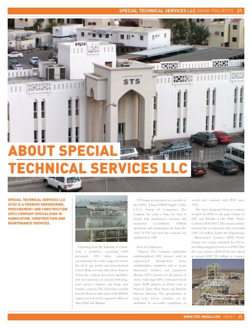 special technical services llc oman projects 21