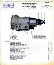 Hansamatic Automatic Gearbox Repair - United Kingdom Borgward ...