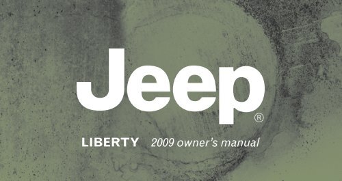 2009 Jeep Liberty Owner S Manual Dealer Com