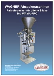 Typ WAMA-FRO - WAGNER Maschinen GmbH