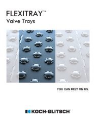 FLEXITRAYÂ® valve trays brochure - Koch-Glitsch