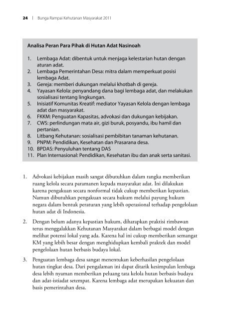 Membangun Kemitraan, Mengembangkan Kehutanan Masyarakat ...