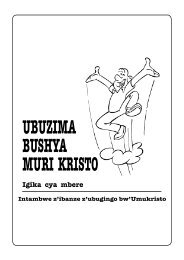 Volume 1 Kinyarwanda-Rwanda - Nueva Vida En Cristo