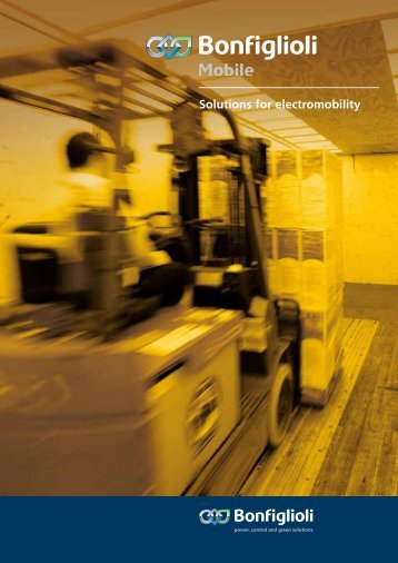 Electromobility catalogue Download pdf - Bonfiglioli