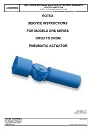 Rotex DRS IOM Manual.pdf - Rotex Infinity Actuators