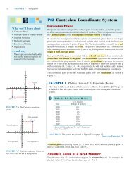 P.2 Cartesian Coordinate System