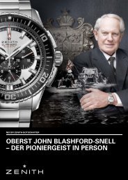 oberst john blashford-snell - Zenith Watches Events