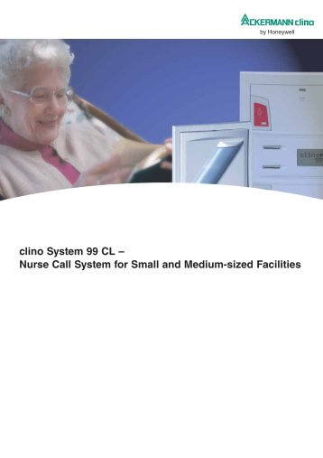 clino System 99 CL – Nurse Call System for Small and ... - Honeywell