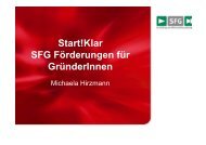 SFG - Michaela Hirzmann - Regionalmanagement Graz & Graz ...