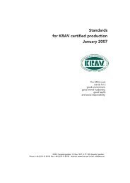 Standards for KRAV certified production January 2007 - Caecv.com