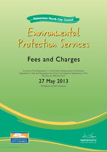 Fees and Charges - Palmerston North City Council